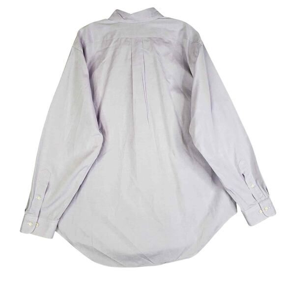 Polo Ralph Lauren Shirt Oxford Button Down LS Mens Size 17.5 XL Plaid Purple - Picture 3 of 10